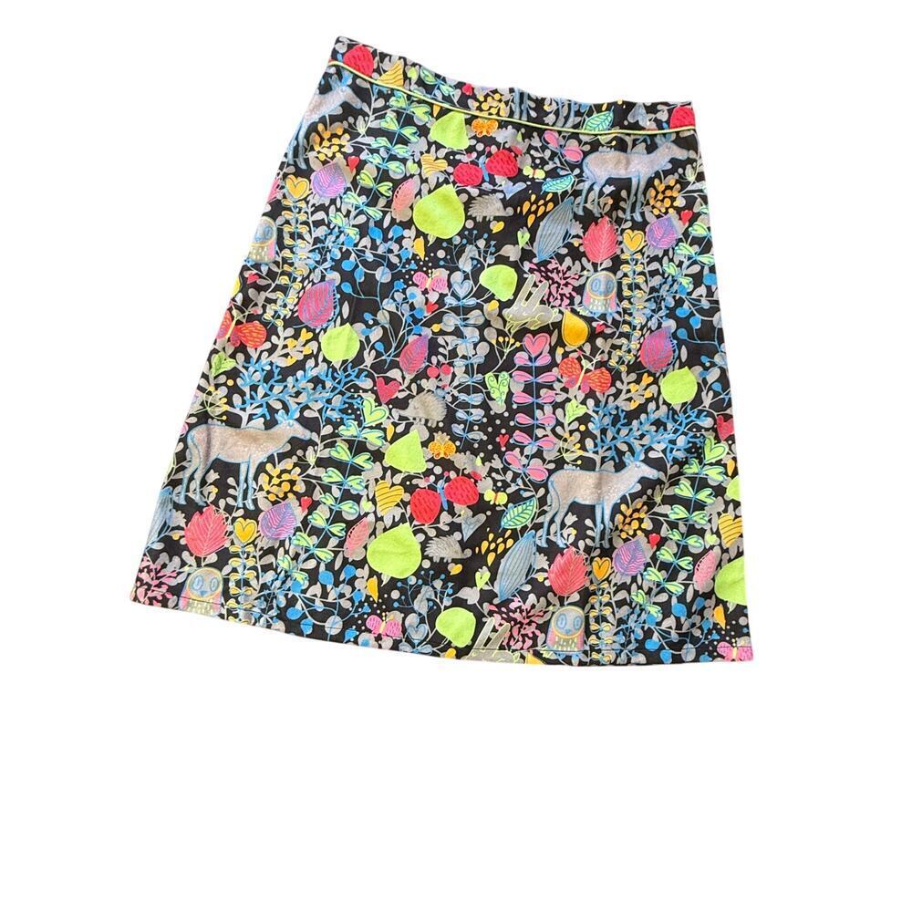 Misslook neon forest animal skirt size xl
